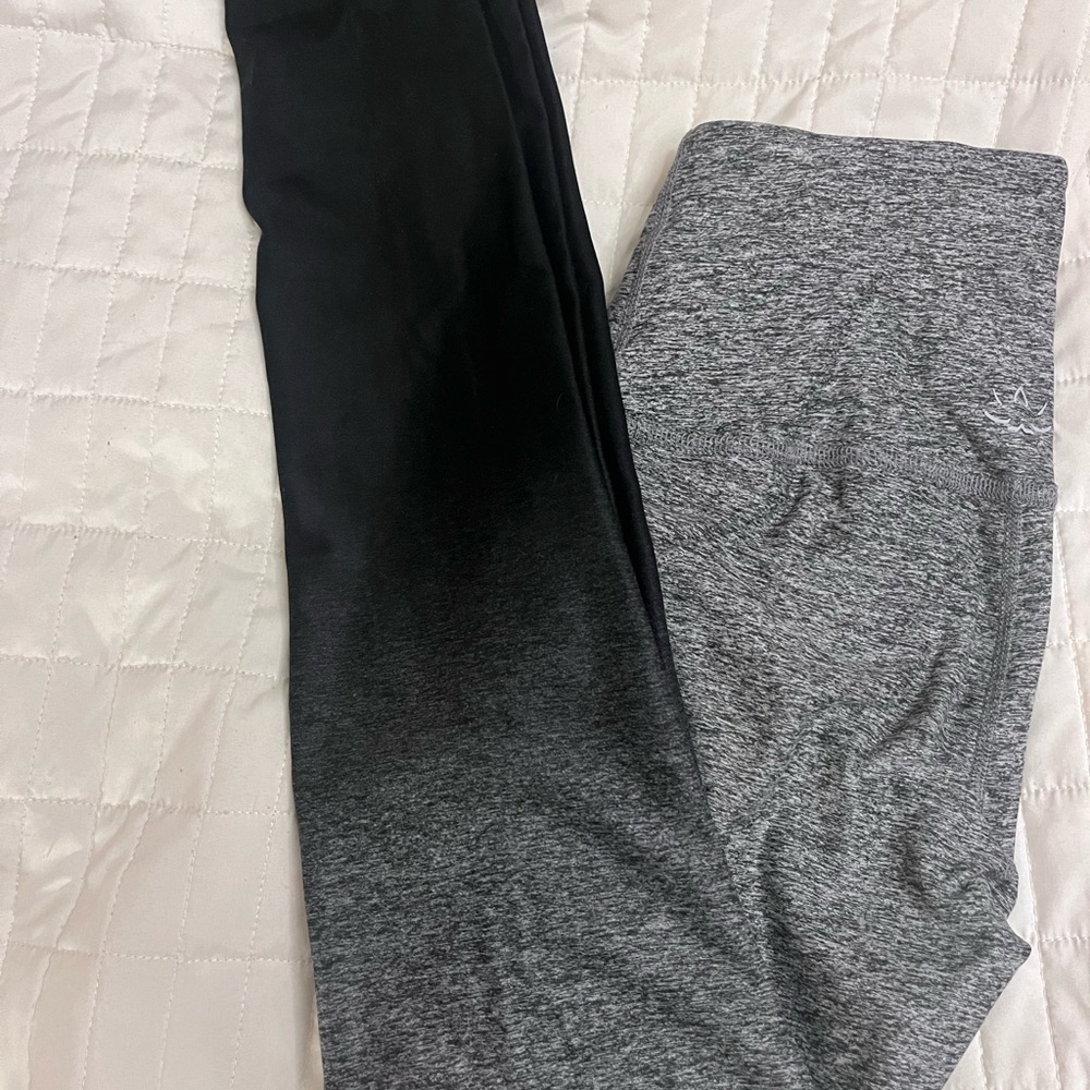 NEW Beyond Yoga grey to black spacedye ombré legging - Picture 5 of 11